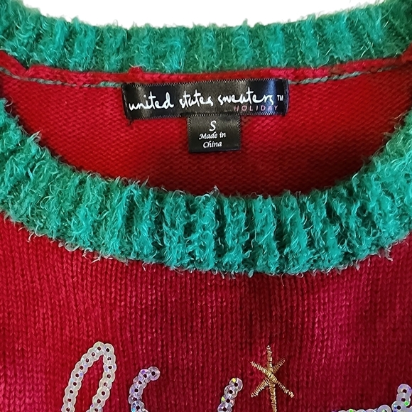 United States Sweaters Holiday Christmas Polar Bear Crew Neck Sweater - Small - Picture 5 of 6